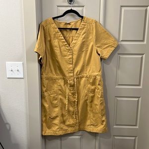 Size Large Old Navy Mustard Yellow Utility Dress